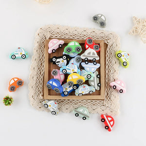 Mini Car Silicone Beads Food DIY Pacifier Chain Necklace Baby Teething Toys