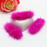 3*7 Cm Mink Fur Pom-pom Bow Tie DIY Hairpin Headdress Corsage Bow Tie