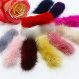 3*7 Cm Mink Fur Pom-pom Bow Tie DIY Hairpin Headdress Corsage Bow Tie