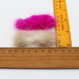 3*7 Cm Mink Fur Pom-pom Bow Tie DIY Hairpin Headdress Corsage Bow Tie