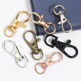 10 Pcs Silver Lobster Clasp Keychain Ring Swivel Handbag Straps Clasp