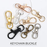 10 Pcs Silver Lobster Clasp Keychain Ring Swivel Handbag Straps Clasp