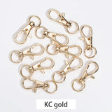 10 Pcs Silver Lobster Clasp Keychain Ring Swivel Handbag Straps Clasp