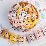 Giraffe Head Silicone Beads DIY Jewelry Making Baby Toy BPA Free