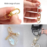 Stainless Steel Spring Buckles Dog Chain Snap Hook Carabiner 12X33MM