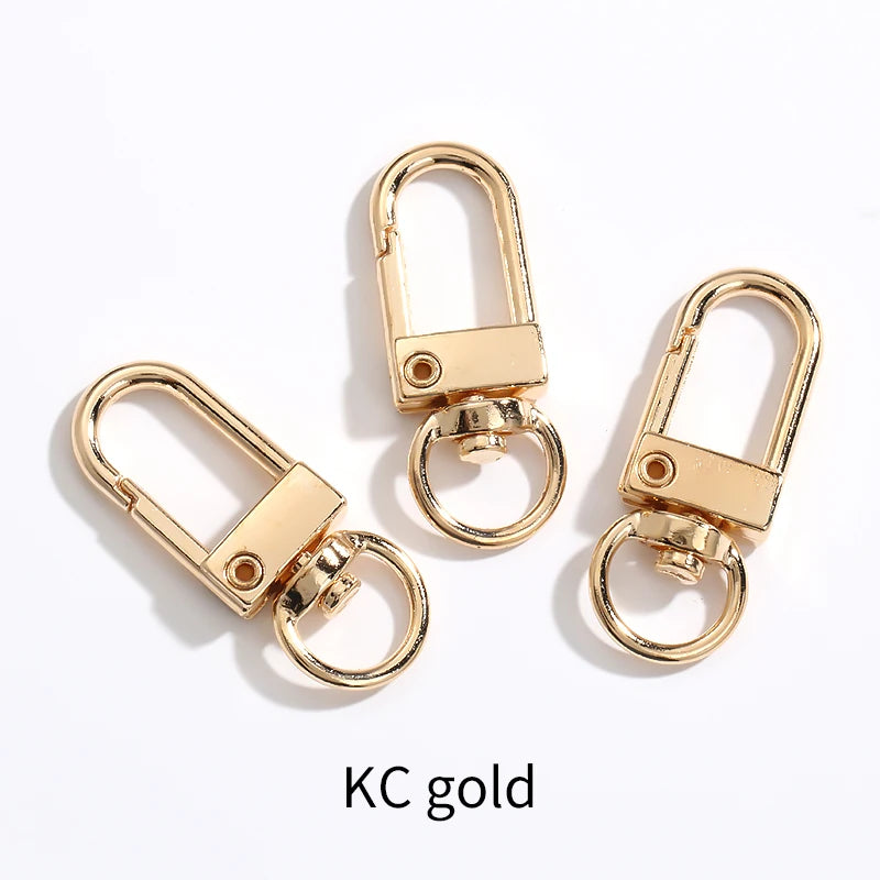 Stainless Steel Spring Buckles Dog Chain Snap Hook Carabiner 12X33MM