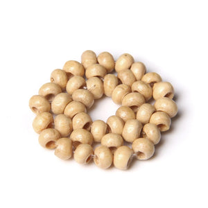 Wooden Beads Woven Earring Charms Geometric Pendant for Jewelry Making