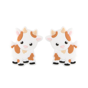 10 Pcs Silicone Beads Animal Jewelry Making DIY Bracelet Accessories