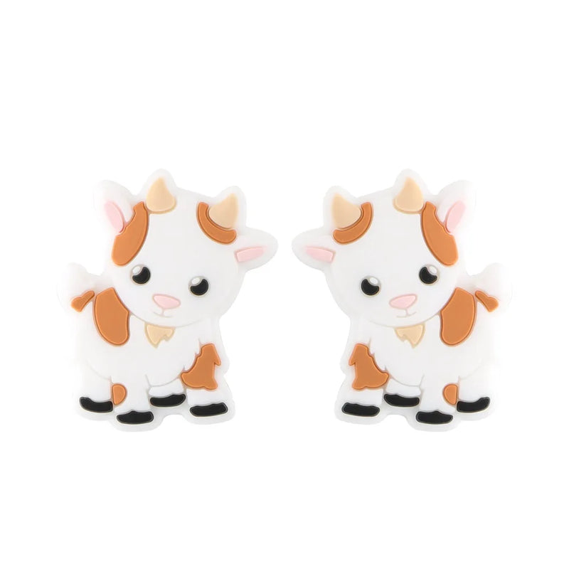 10 Pcs Silicone Beads Animal Jewelry Making DIY Bracelet Accessories