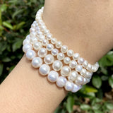 5-10 mm Freshwater Pearl Beads Round Loose Spacer Beads for Jewelry Making