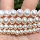 5-10 mm Freshwater Pearl Beads Round Loose Spacer Beads for Jewelry Making
