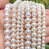 5-10 mm Freshwater Pearl Beads Round Loose Spacer Beads for Jewelry Making
