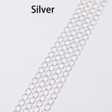 10M/Lot Long Open Link Ring Extension Chains for DIY Jewelry Making