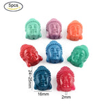 5-10PC Buddha Head Coral Beads for DIY Jewelry Making