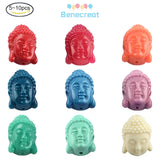 5-10PC Buddha Head Coral Beads for DIY Jewelry Making
