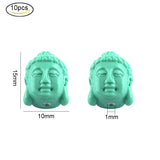 5-10PC Buddha Head Coral Beads for DIY Jewelry Making