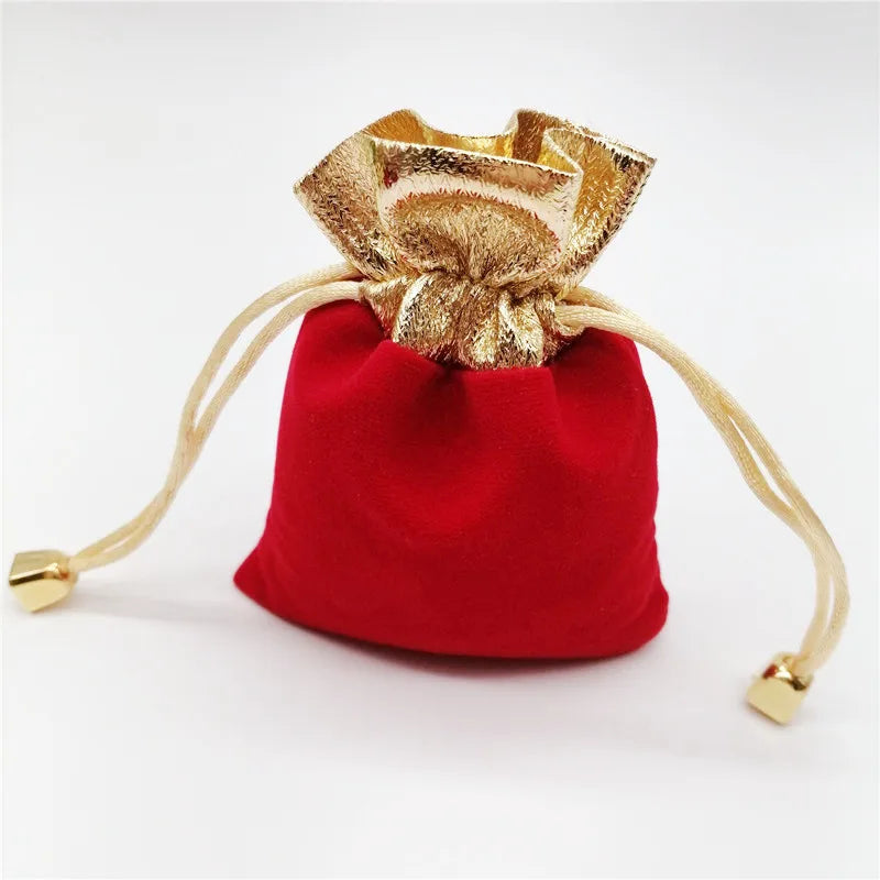 Velvet Gift Bags Drawstring for Christmas Wedding Party Favor Bags