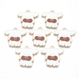 5/10Pcs Corgi Poodle Dog Enamel Pendants Metal Charms DIY Jewelry Making