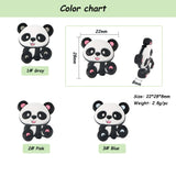 Chinese Panda Silicone Teether Chewing Beads DIY Baby Toy