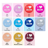 5/10Pcs Silicone Beads I LOVE MOM Dad DIY Jewelry Making Bulk