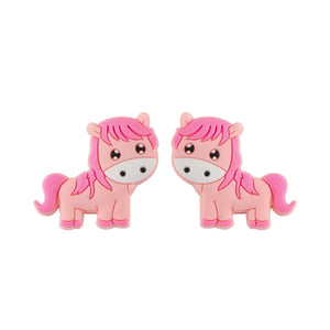 10Pcs Horse Silicone Beads Molar Beads DIY Accessories Food