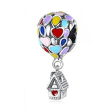 Sky Astronaut Stars Moon Travel Beads Charm Bracelet Jewelry