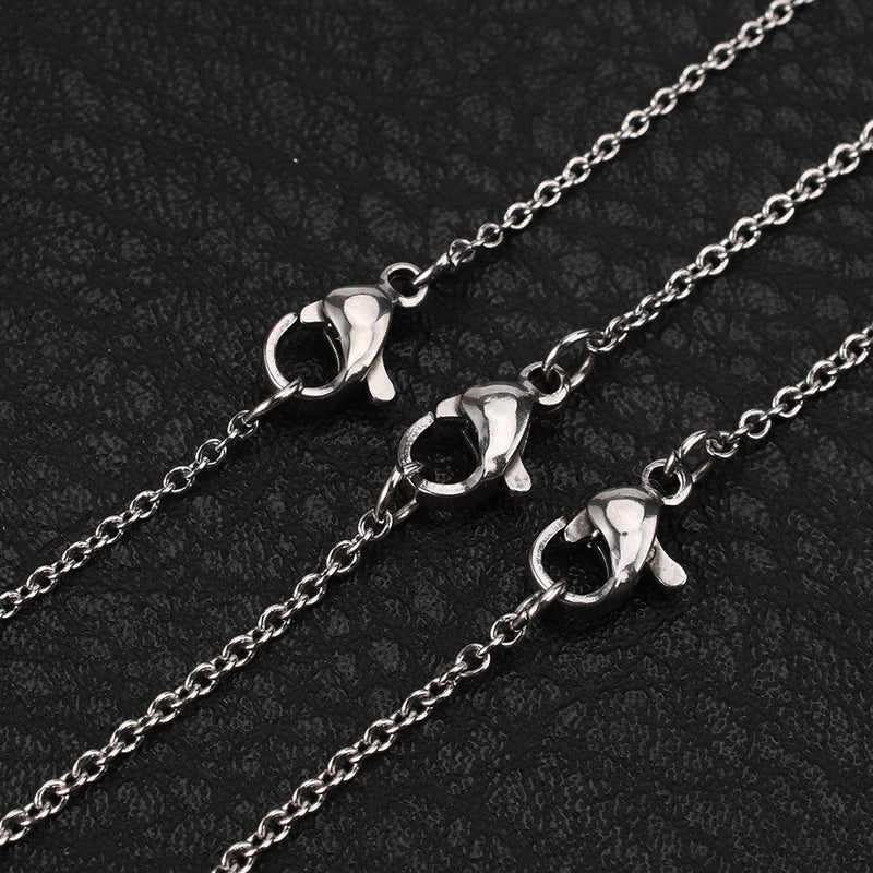 5-10Pcs/Lot 40 Stainless Steel Chains Choker Necklace For Women