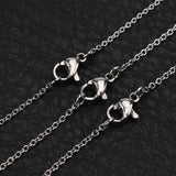 5-10Pcs/Lot 40 Stainless Steel Chains Choker Necklace For Women