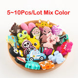 10Pcs Silicone Beads Animals Food Nursing DIY Pacifier Chain