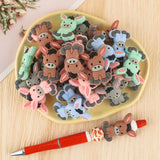 Silicone Beads Food Nursing Chewing Ribbon Love DIY Pacifier Chain Necklace