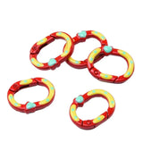 Metal Candy Oval Snap Hook Clasps Key Ring DIY Jewelry Making Supplies