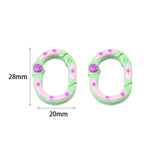 Metal Candy Oval Snap Hook Clasps Key Ring DIY Jewelry Making Supplies
