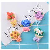 Mini Resin Bouquet Artificial Flower for DIY Scrapbooking & Jewelry Making