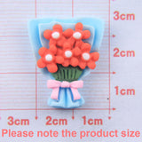 Mini Resin Bouquet Artificial Flower for DIY Scrapbooking & Jewelry Making