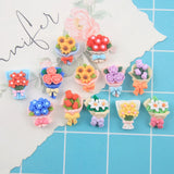 Mini Resin Bouquet Artificial Flower for DIY Scrapbooking & Jewelry Making