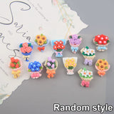 Mini Resin Bouquet Artificial Flower for DIY Scrapbooking & Jewelry Making