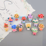 Mini Resin Bouquet Artificial Flower for DIY Scrapbooking & Jewelry Making