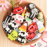 5/10Pcs Cartoon Silicone Beads Food DIY Necklace Jewelry Accessories