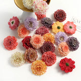 Silk Artificial Flowers Head Wedding Wall Decoration DIY Candy Box Cake