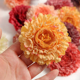Silk Artificial Flowers Head Wedding Wall Decoration DIY Candy Box Cake