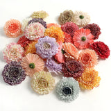 Silk Artificial Flowers Head Wedding Wall Decoration DIY Candy Box Cake