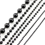 1.2/1.5/2/2.4mm Ball Bead Chain DIY Iron Necklace Bracelet Link Key Chain