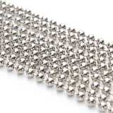 1.2/1.5/2/2.4mm Ball Bead Chain DIY Iron Necklace Bracelet Link Key Chain