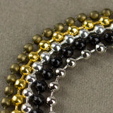 1.2/1.5/2/2.4mm Ball Bead Chain DIY Iron Necklace Bracelet Link Key Chain