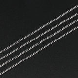 10m Rhodium Plated Chain Brass Necklace DIY Jewelry Making Supplies