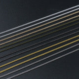 10m Rhodium Plated Chain Brass Necklace DIY Jewelry Making Supplies