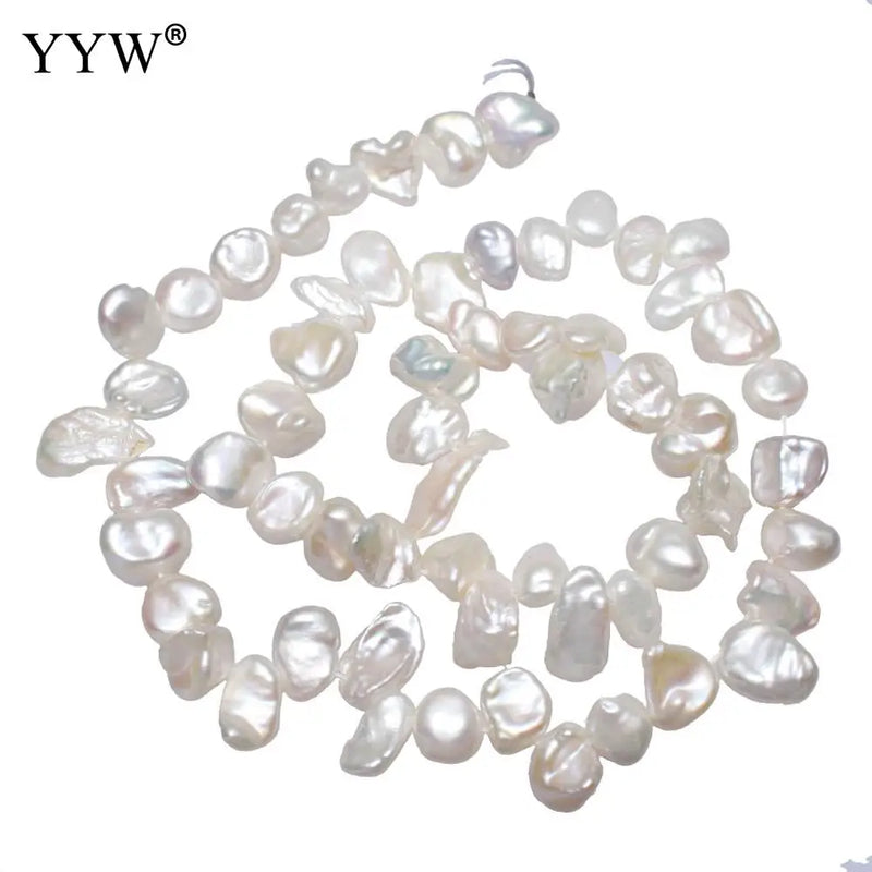 Baroque Freshwater Pearl Beads Nuggets 5-10mm Natural 15.3 Inch Strand