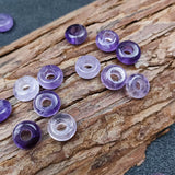 5*10mm Amethyst Bead Discs for DIY Jewelry Making
