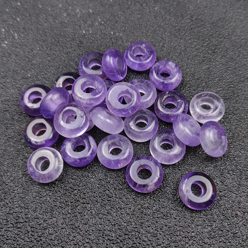 5*10mm Amethyst Bead Discs for DIY Jewelry Making