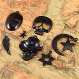 Punk Pendant Cowboy Mask Skull Accessories Set